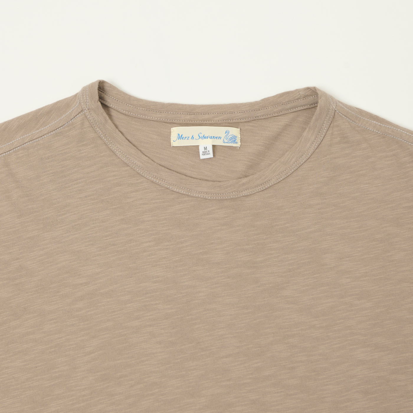 Merz b. Schwanen 'Good Basics' SCT04 Pima Slub Cotton T-Shirt - Faded Grain