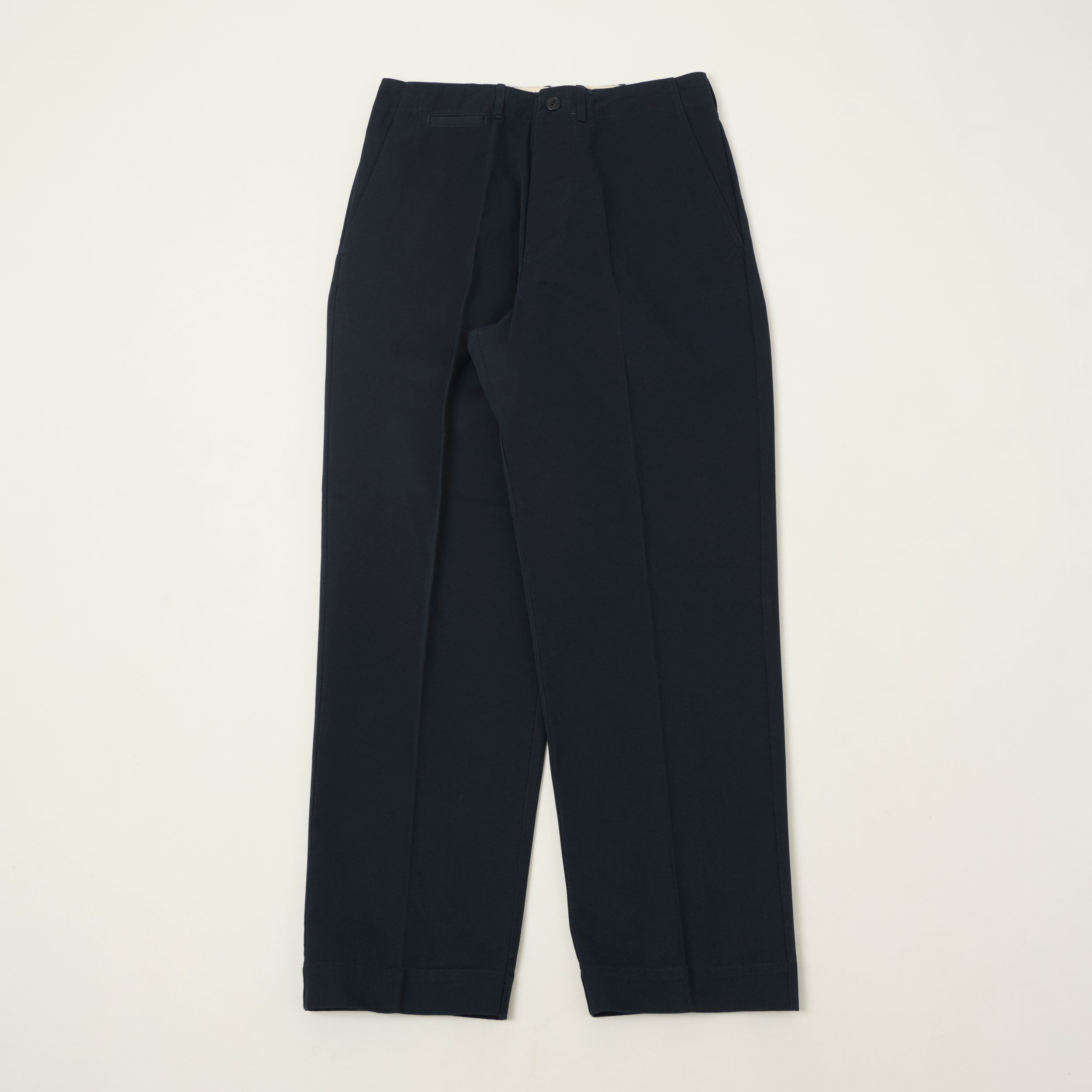 Merz b. Schwanen 'Good Basics' Organic Cotton Twill Chinos - Dark Navy