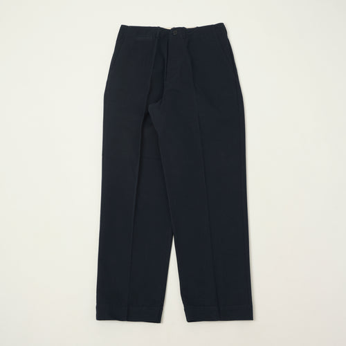 Merz b. Schwanen 'Good Basics' Organic Cotton Twill Chinos - Dark Navy