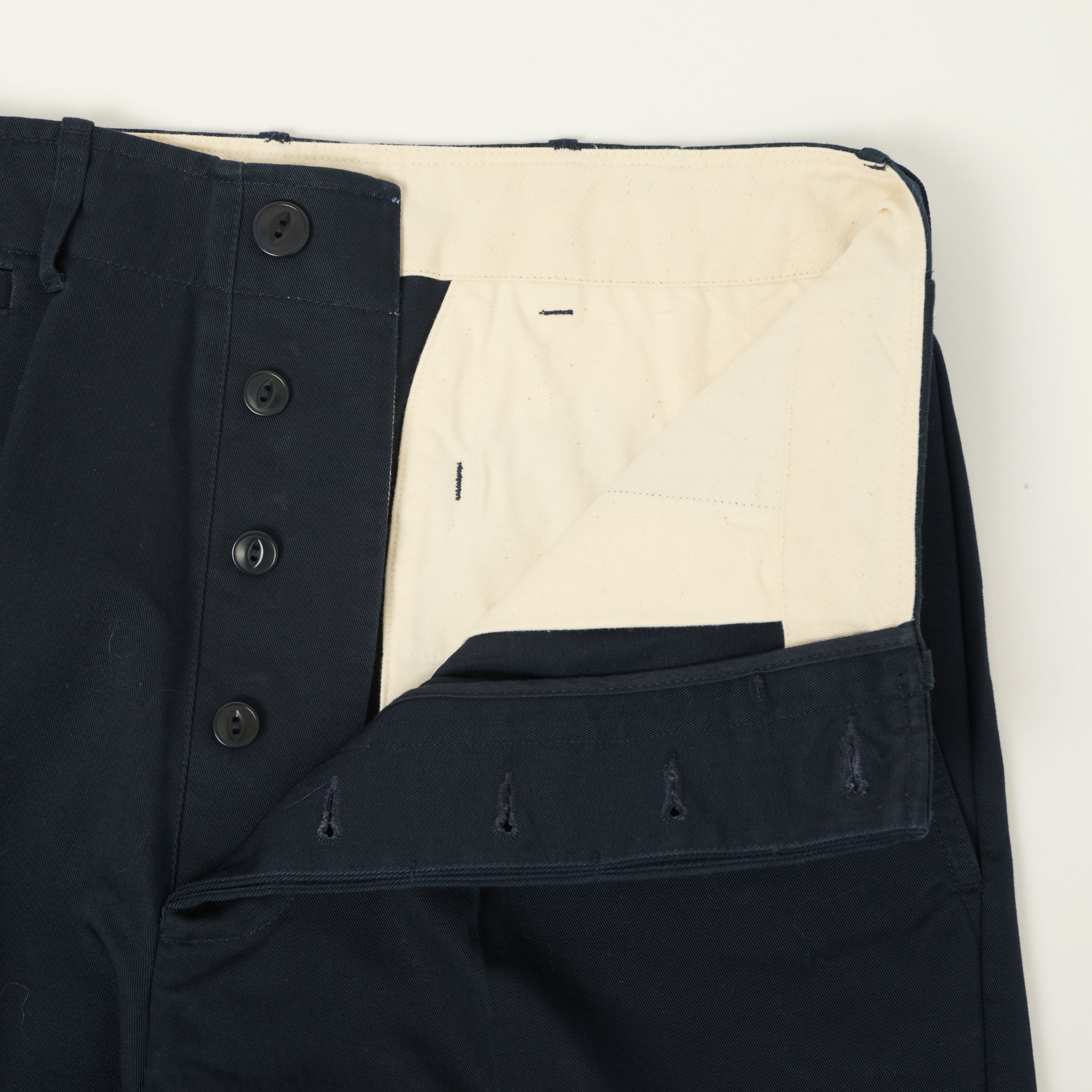 Merz b. Schwanen 'Good Basics' Organic Cotton Twill Chinos - Dark Navy