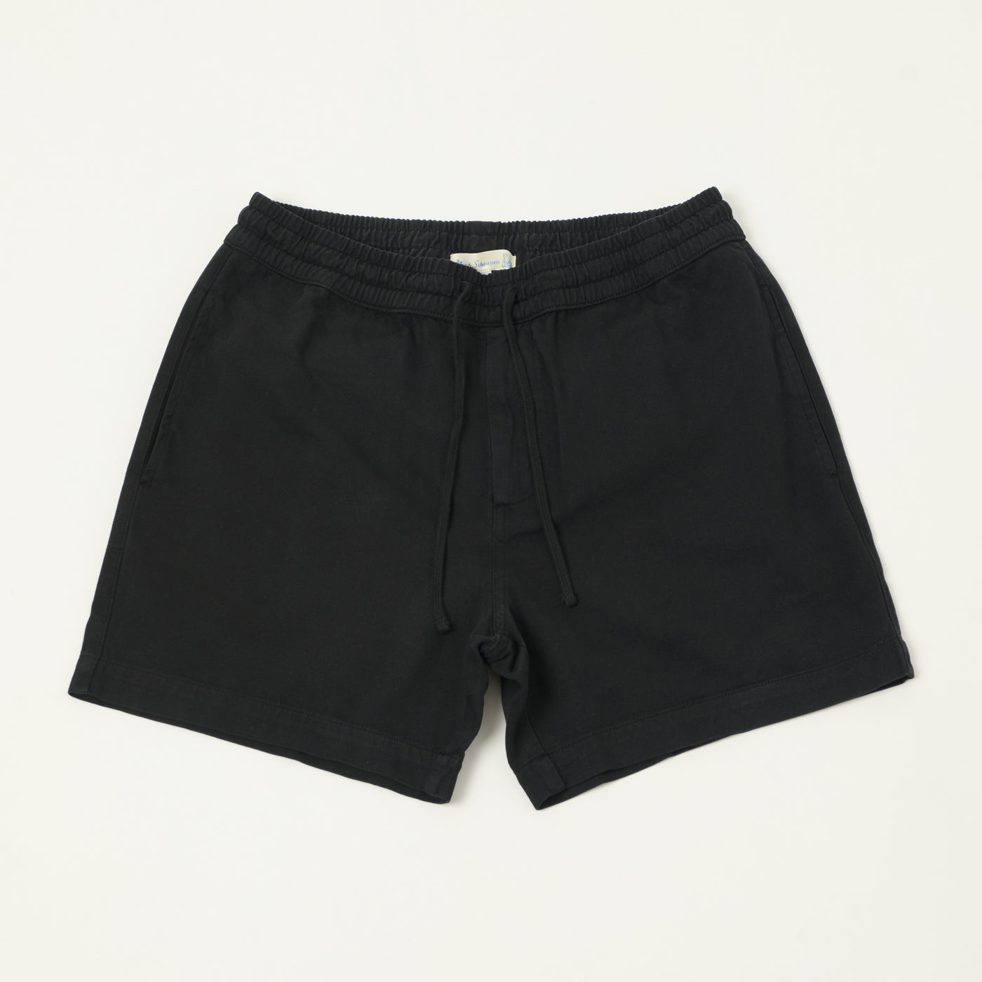 Merz b. Schwanen 'Good Basics' Cotton Twill Shorts - Deep Black