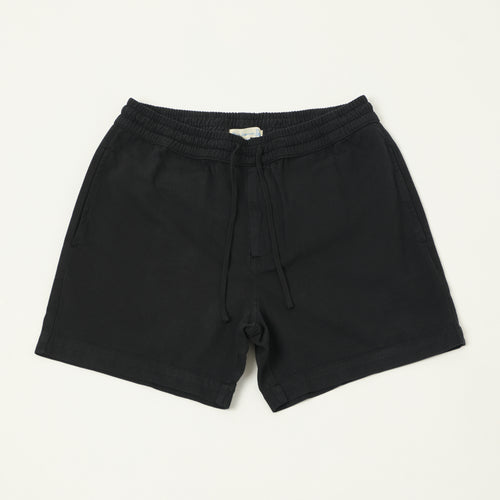 Merz b. Schwanen 'Good Basics' Cotton Twill Shorts - Deep Black