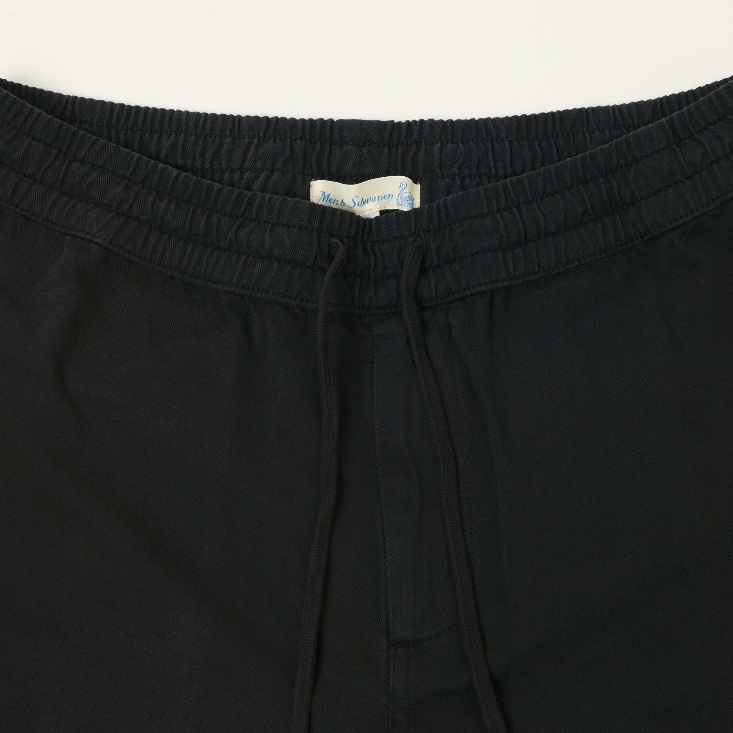 Merz b. Schwanen 'Good Basics' Cotton Twill Shorts - Deep Black