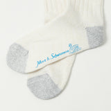 Merz b. Schwanen GS05 Stripe Socks - Nature/Denim Blue