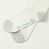 Merz b. Schwanen GS05 Stripe Socks - Nature/Purple Blue