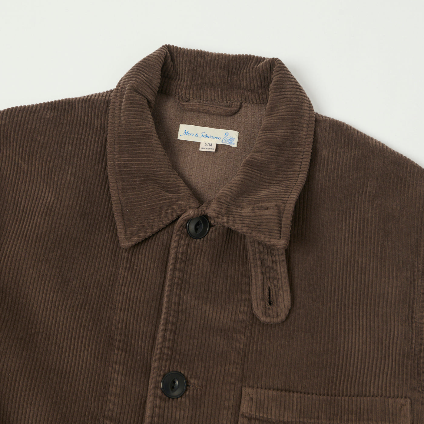Merz b. Schwanen 'Good Basics' Corduroy Chore Jacket - Chocolate
