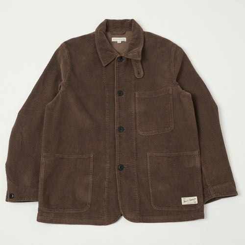 Merz b. Schwanen 'Good Basics' Corduroy Chore Jacket - Chocolate