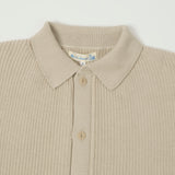 Merz b. Schwanen 'Good Basics' Button Up Knit Shirt - Sand