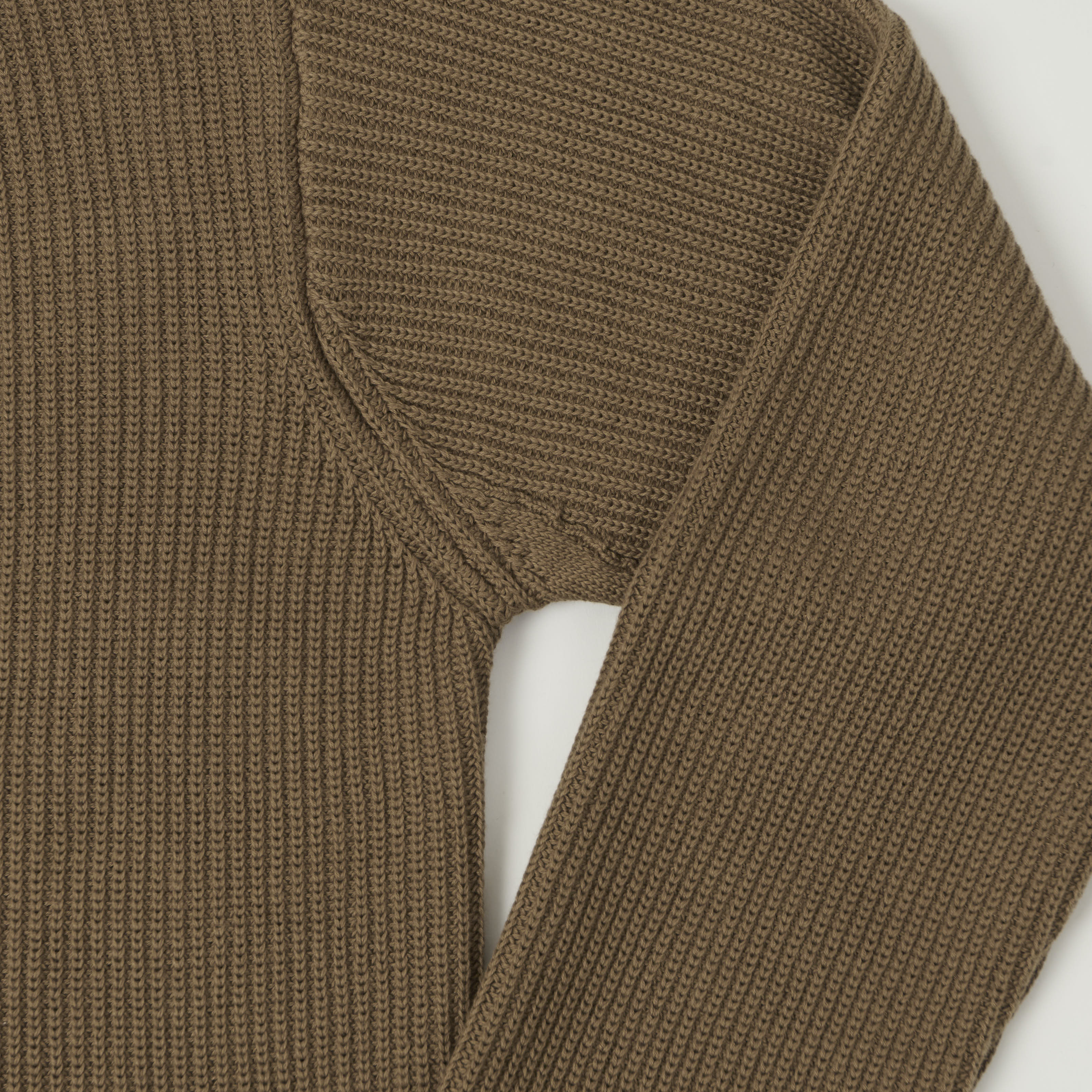 Merz b. Schwanen 'Good Basics' Button Up Knit Shirt - Grain