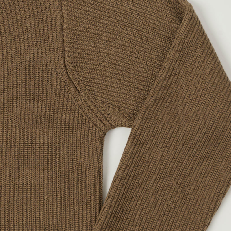 Merz b. Schwanen 'Good Basics' Button Up Knit Shirt - Grain