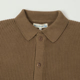 Merz b. Schwanen 'Good Basics' Button Up Knit Shirt - Grain