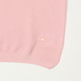 Merz b. Schwanen KPLP02 Plant Based Knitted Polo Shirt - Dusted Pink
