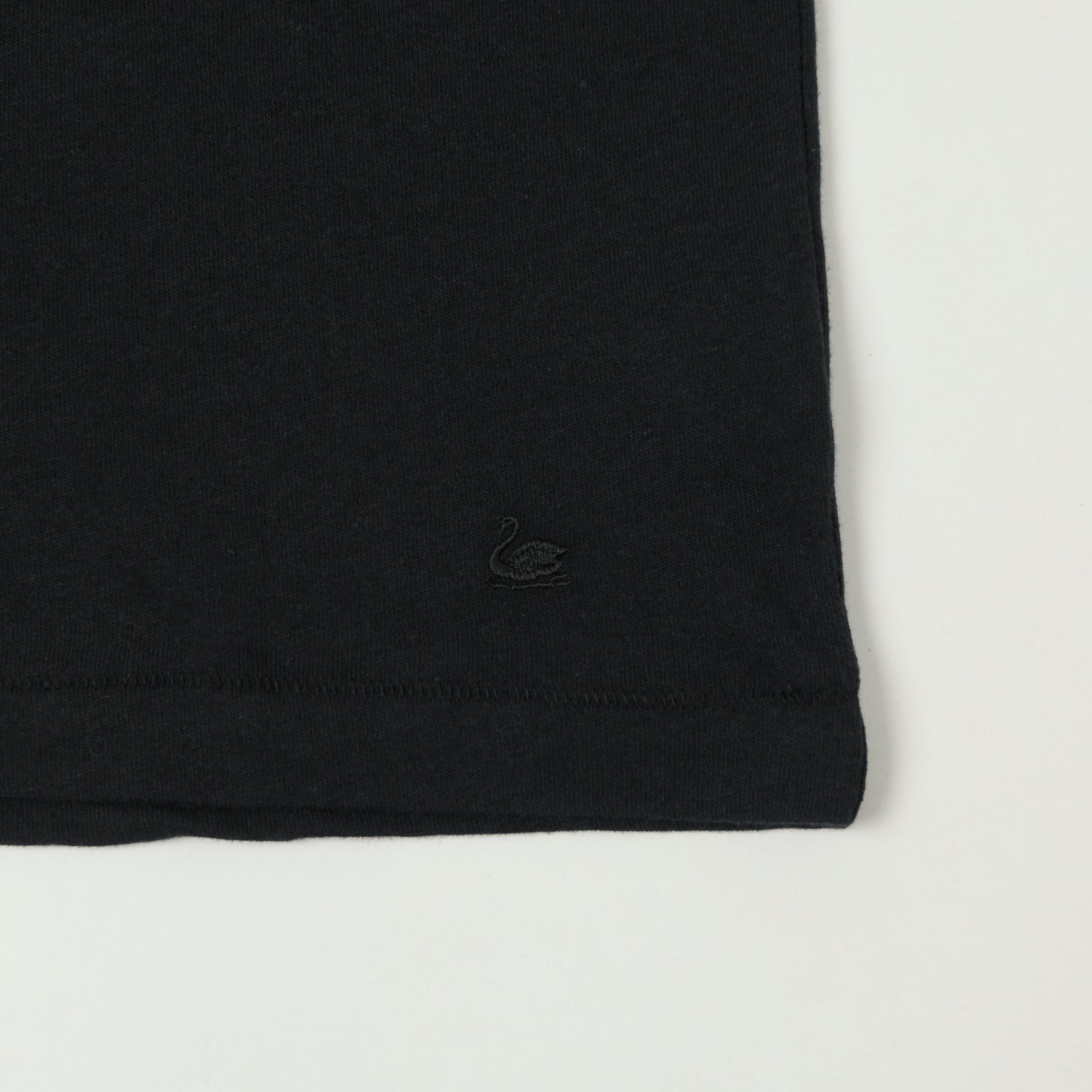 Merz b. Schwanen 'Good Basics' Linen & Organic Cotton T-Shirt - Deep Black