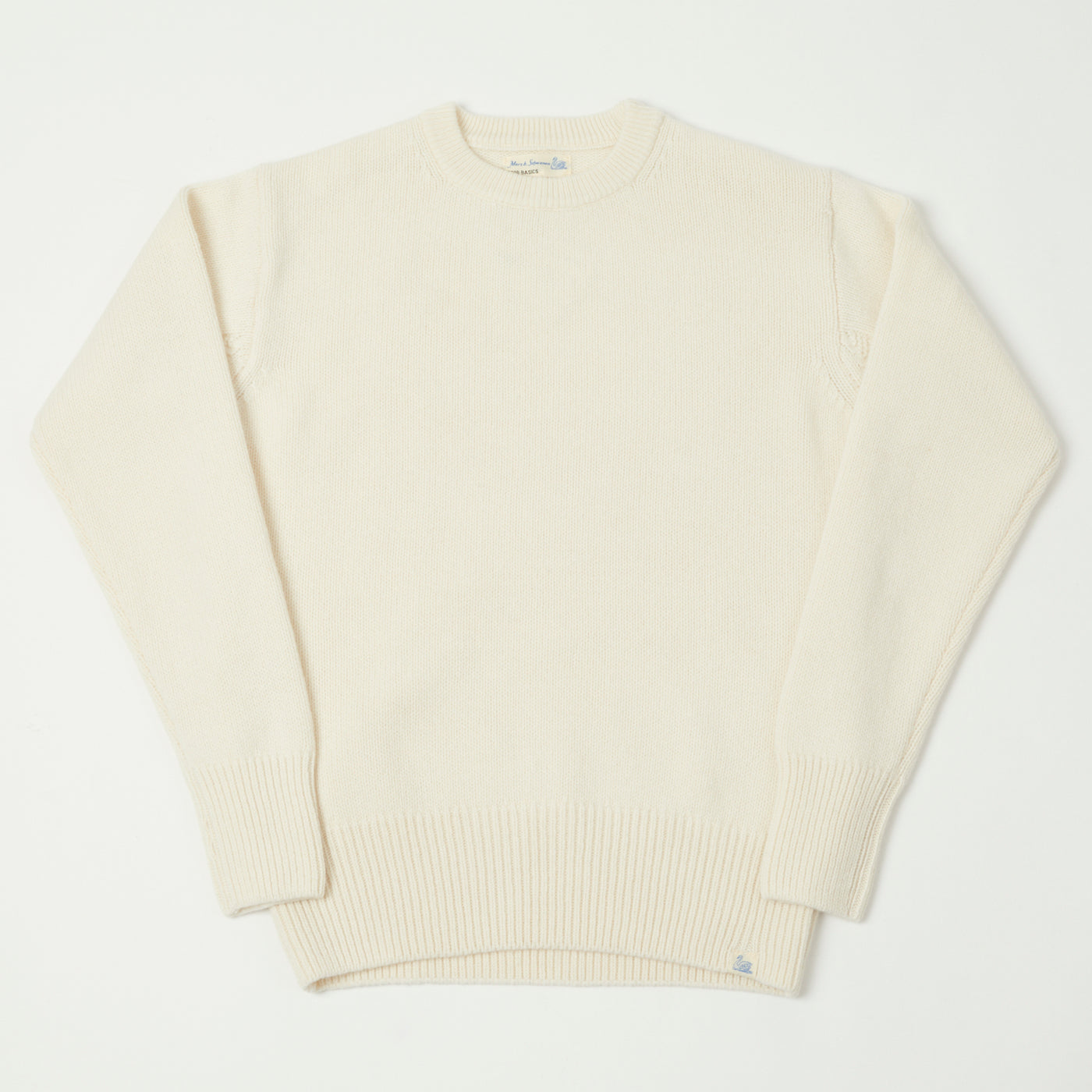 Merz b. Schwanen 'Good Basics' Wool Cashmere Knit Pullover - Nature