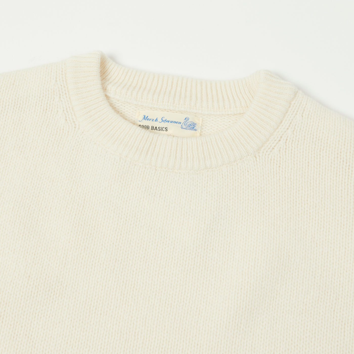 Merz b. Schwanen 'Good Basics' Wool Cashmere Knit Pullover - Nature