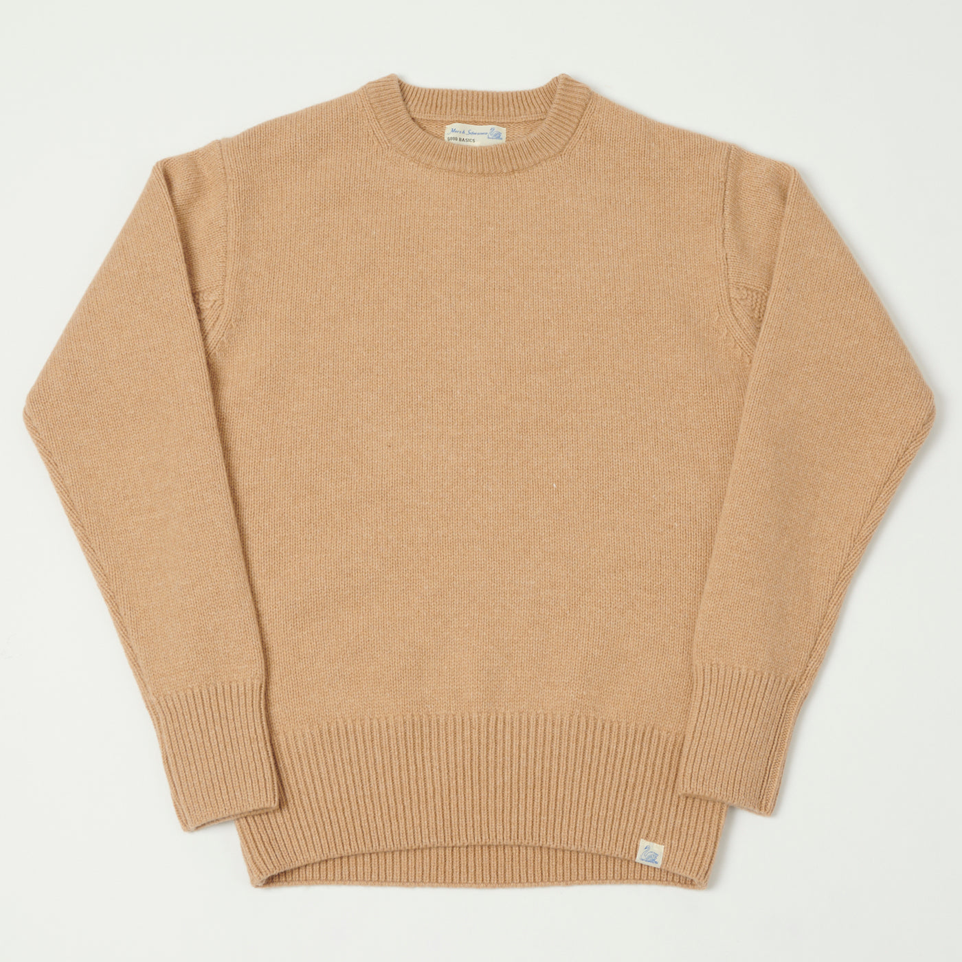 Merz b. Schwanen 'Good Basics' Wool Cashmere Knit Pullover - Toffee