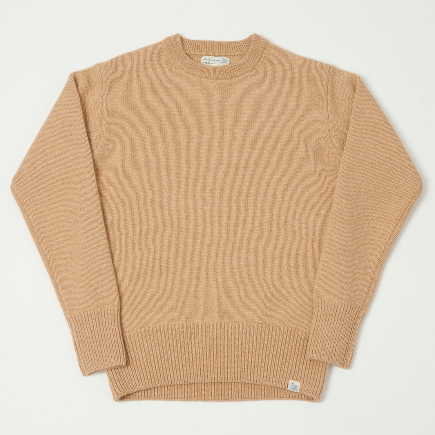 Merz b. Schwanen 'Good Basics' Wool Cashmere Knit Pullover - Toffee