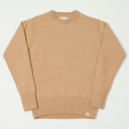 Merz b. Schwanen 'Good Basics' Wool Cashmere Knit Pullover - Toffee