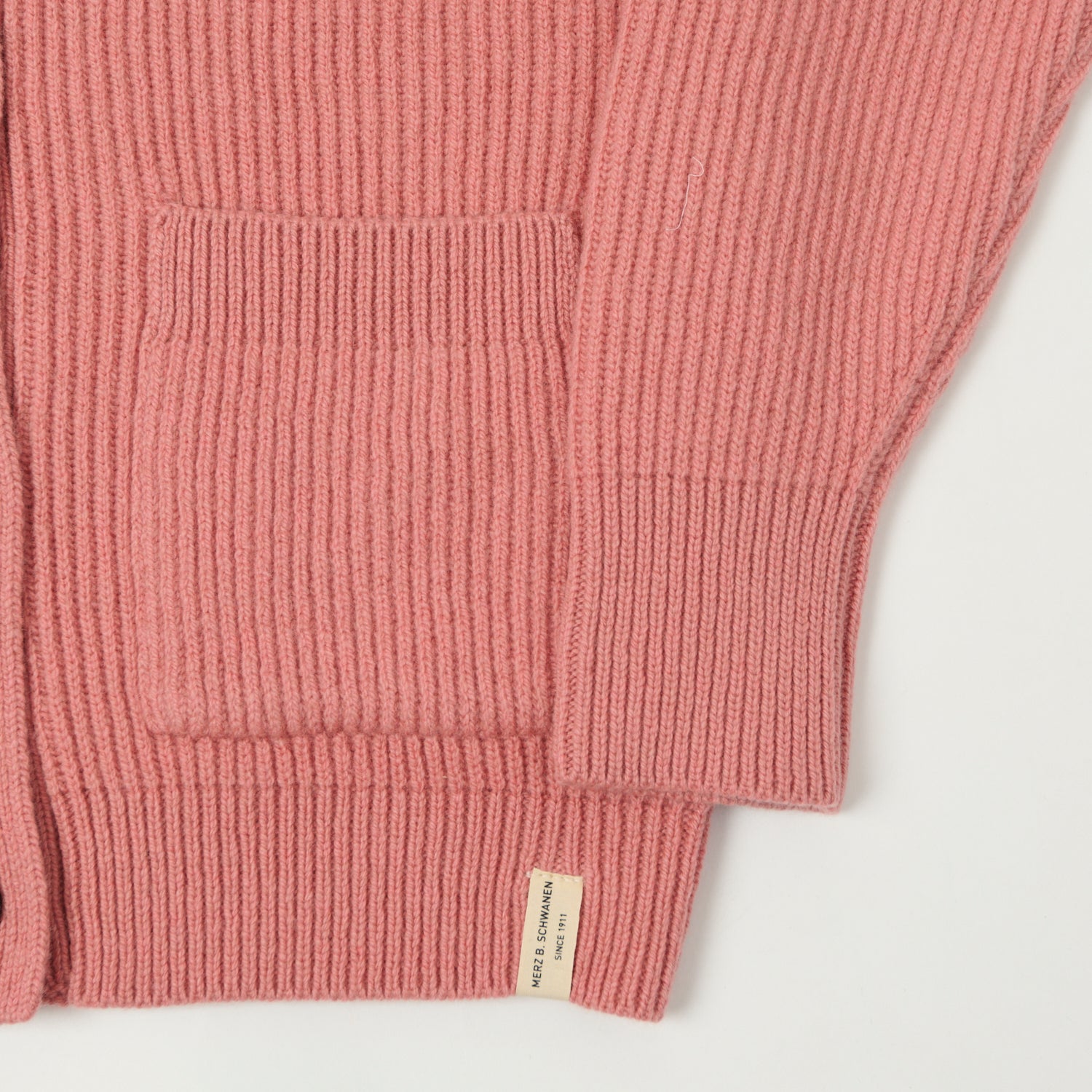 Merz b. Schwanen 'Good Basics' Merino Wool Cardigan - Rosewood