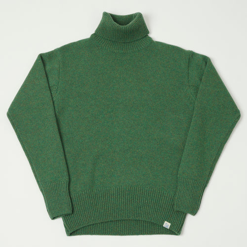 Merz b. Schwanen 'Good Basics' Wool Cashmere Knit Turtleneck - Moss Green