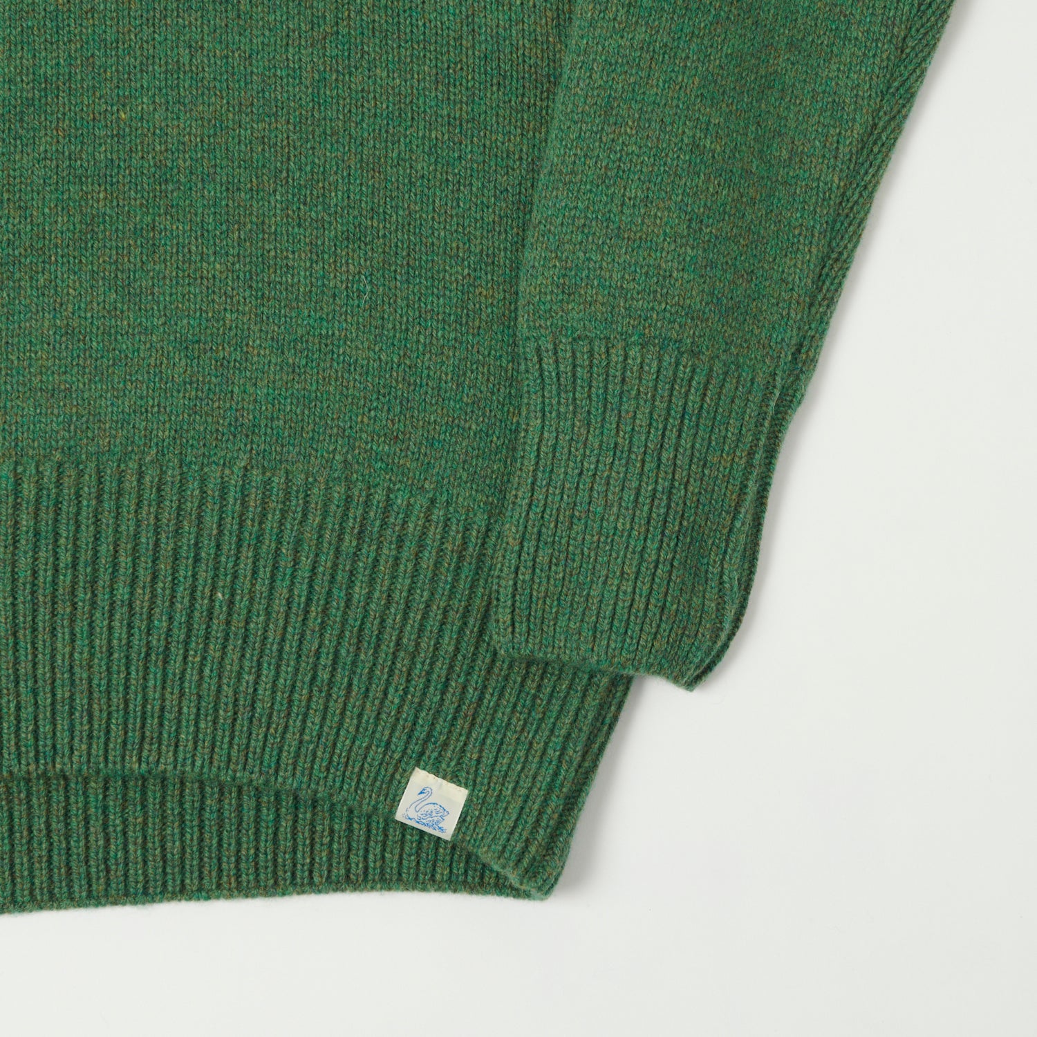 Merz b. Schwanen 'Good Basics' Wool Cashmere Knit Turtleneck - Moss Green