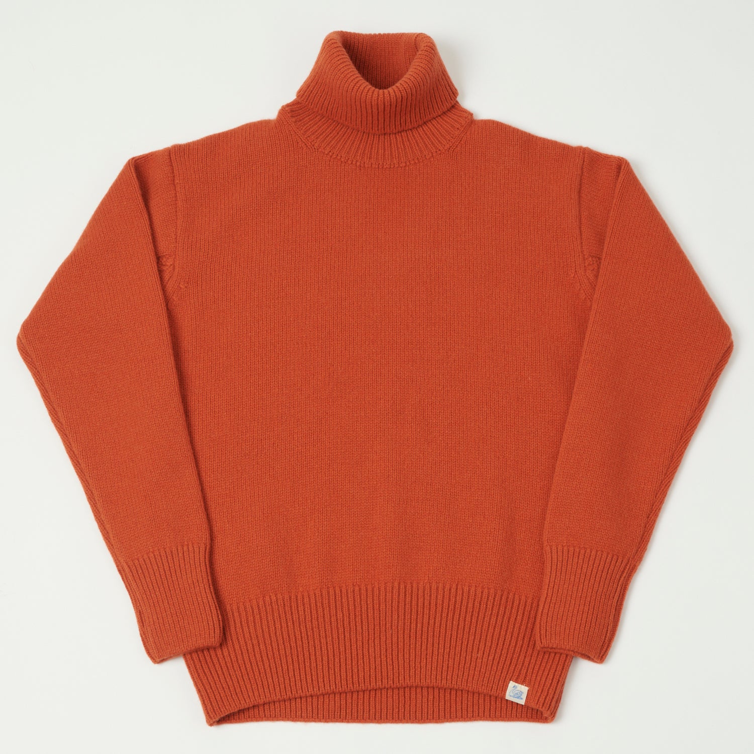 Merz b. Schwanen 'Good Basics' Wool Cashmere Knit Turtleneck - Rust
