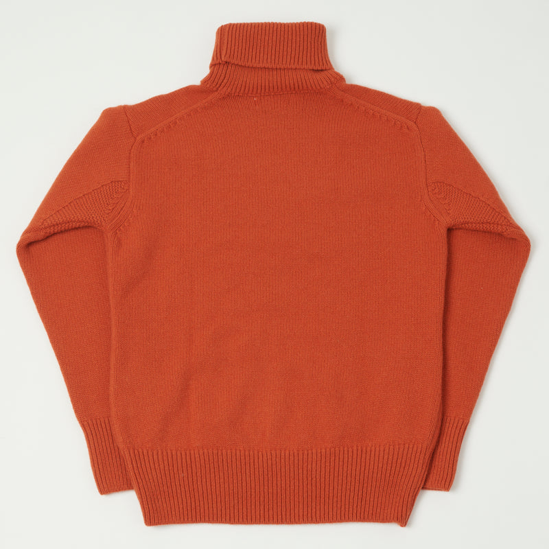 Merz b. Schwanen LOCT01 Turtleneck Knit Pullover - Rust