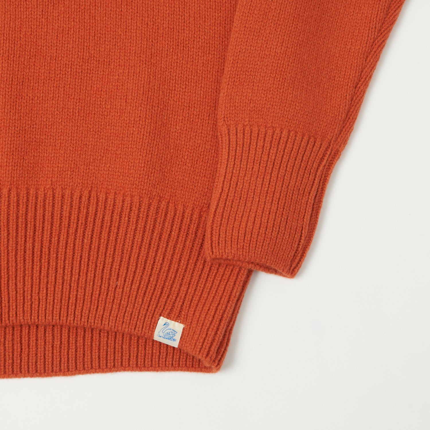 Merz b. Schwanen 'Good Basics' Wool Cashmere Knit Turtleneck - Rust