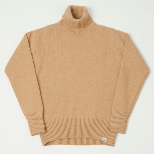 Merz b. Schwanen 'Good Basics' Wool Cashmere Knit Turtleneck - Toffee