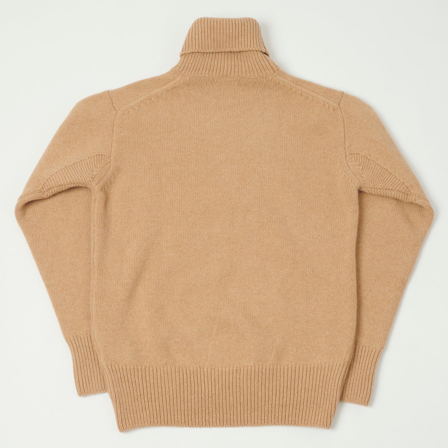 Merz b. Schwanen 'Good Basics' Wool Cashmere Knit Turtleneck - Toffee