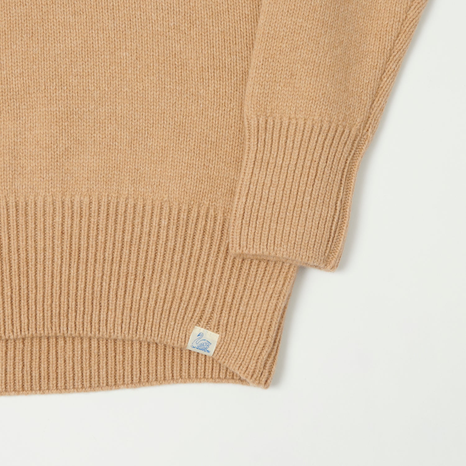 Merz b. Schwanen 'Good Basics' Wool Cashmere Knit Turtleneck - Toffee