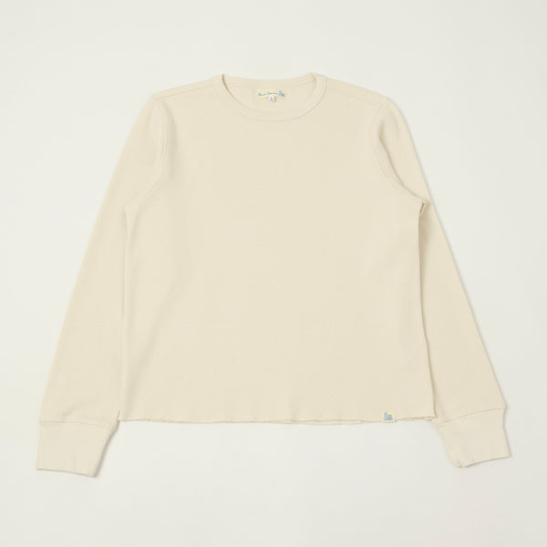 Merz b. Schwanen 'Good Basics' Long Sleeve Thermal T-Shirt - Nature