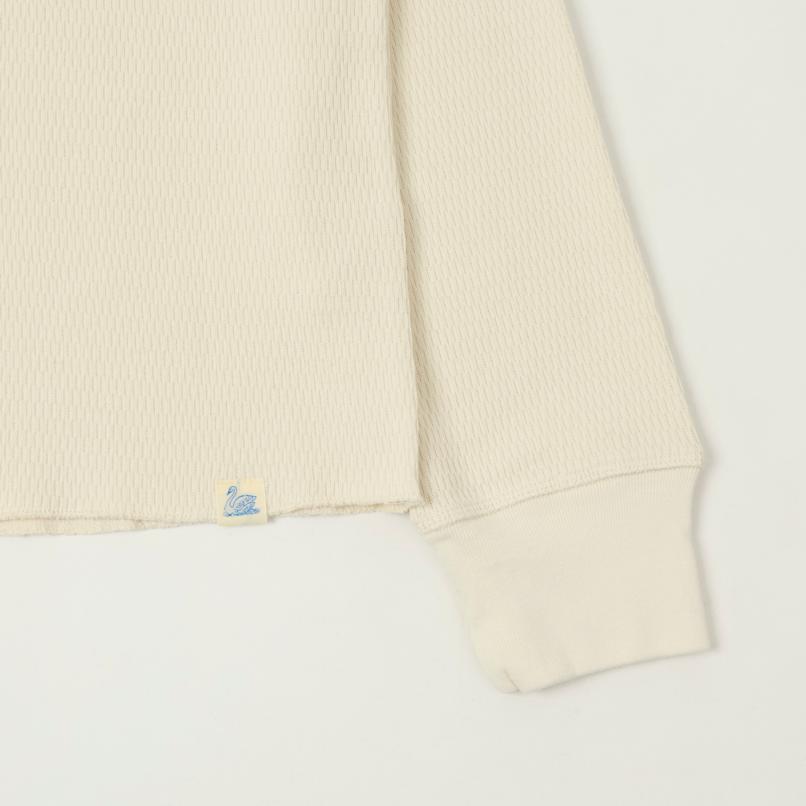 Merz b. Schwanen 'Good Basics' Long Sleeve Thermal T-Shirt - Nature