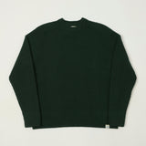 Merz b. Schwanen 'Good Basics' Merino/Cashmere Waffle Knit Pullover - Bottle Green