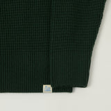 Merz b. Schwanen 'Good Basics' Merino/Cashmere Waffle Knit Pullover - Bottle Green