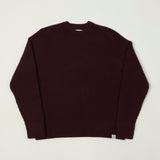 Merz b. Schwanen 'Good Basics' Merino/Cashmere Waffle Knit Pullover - Burgundy