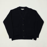 Merz b. Schwanen 'Good Basics' Merino Wool Cardigan - Dark Navy