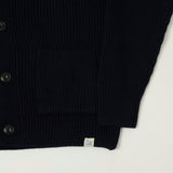 Merz b. Schwanen 'Good Basics' Merino Wool Cardigan - Dark Navy