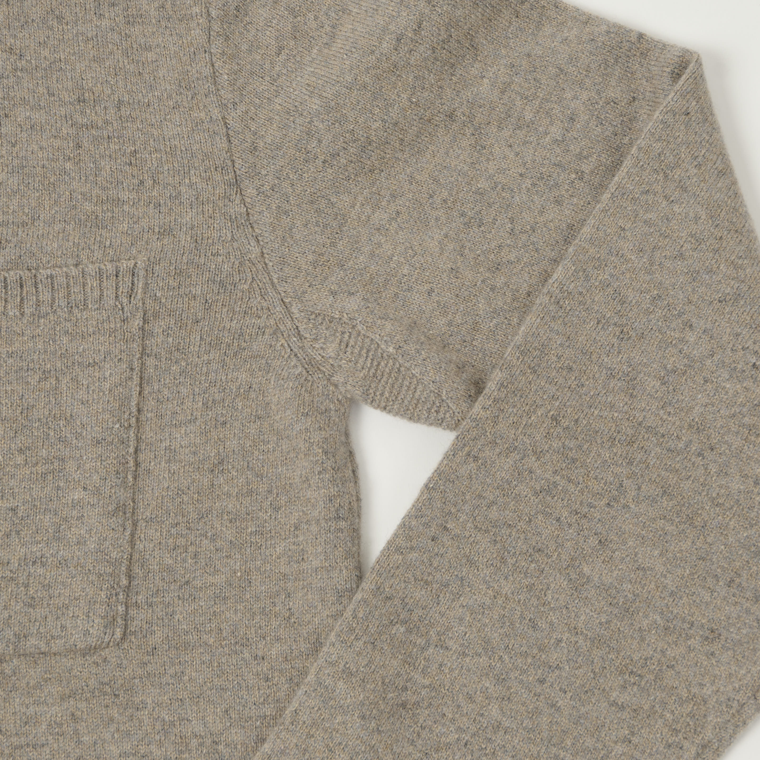 Merz b. Schwanen 'Good Basics' Merino Long Sleeve Shirt - Faded Grain