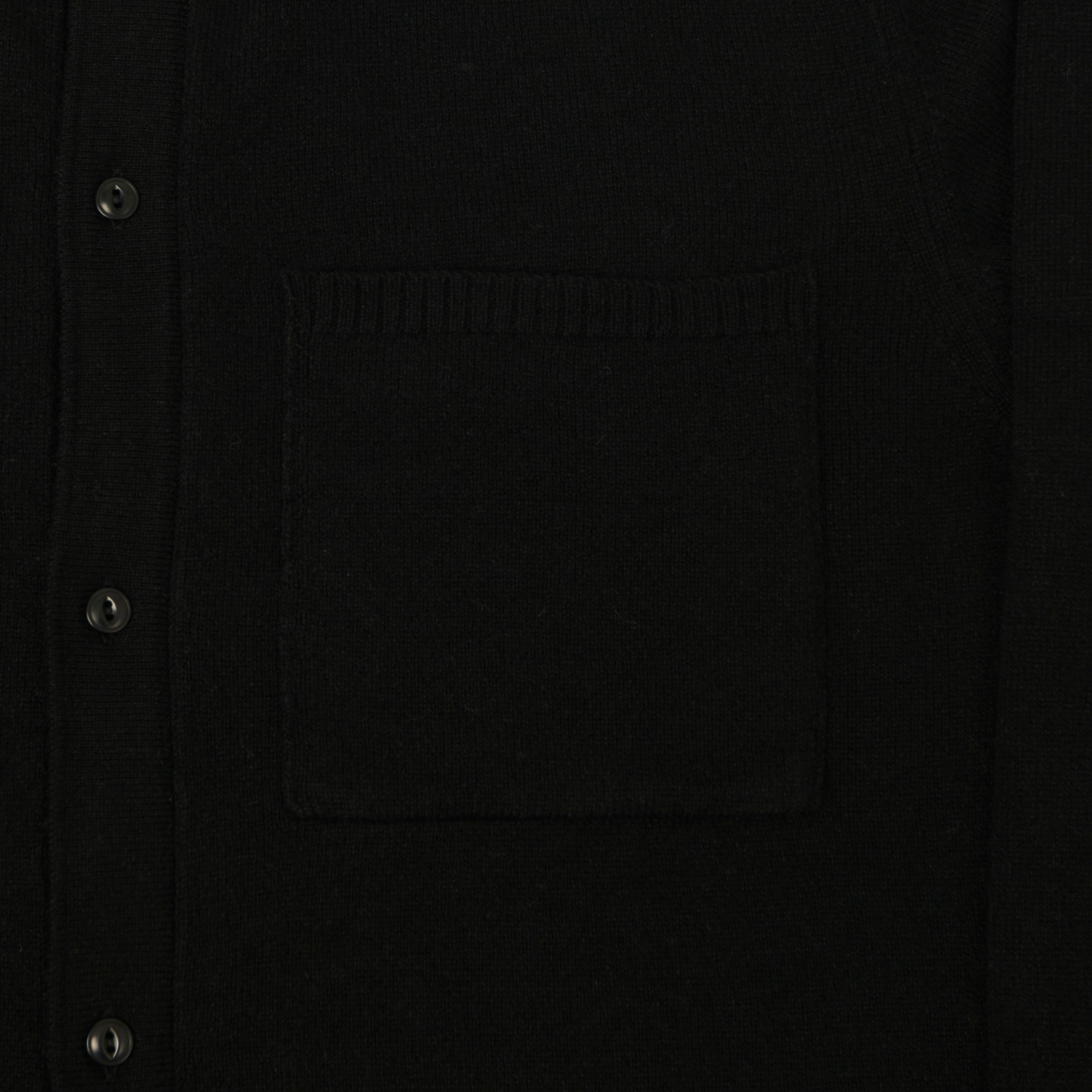 Merz b. Schwanen 'Good Basics' Merino Wool Long Sleeve Shirt - Deep Black