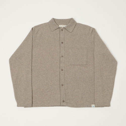 Merz b. Schwanen 'Good Basics' Merino Long Sleeve Shirt - Faded Grain
