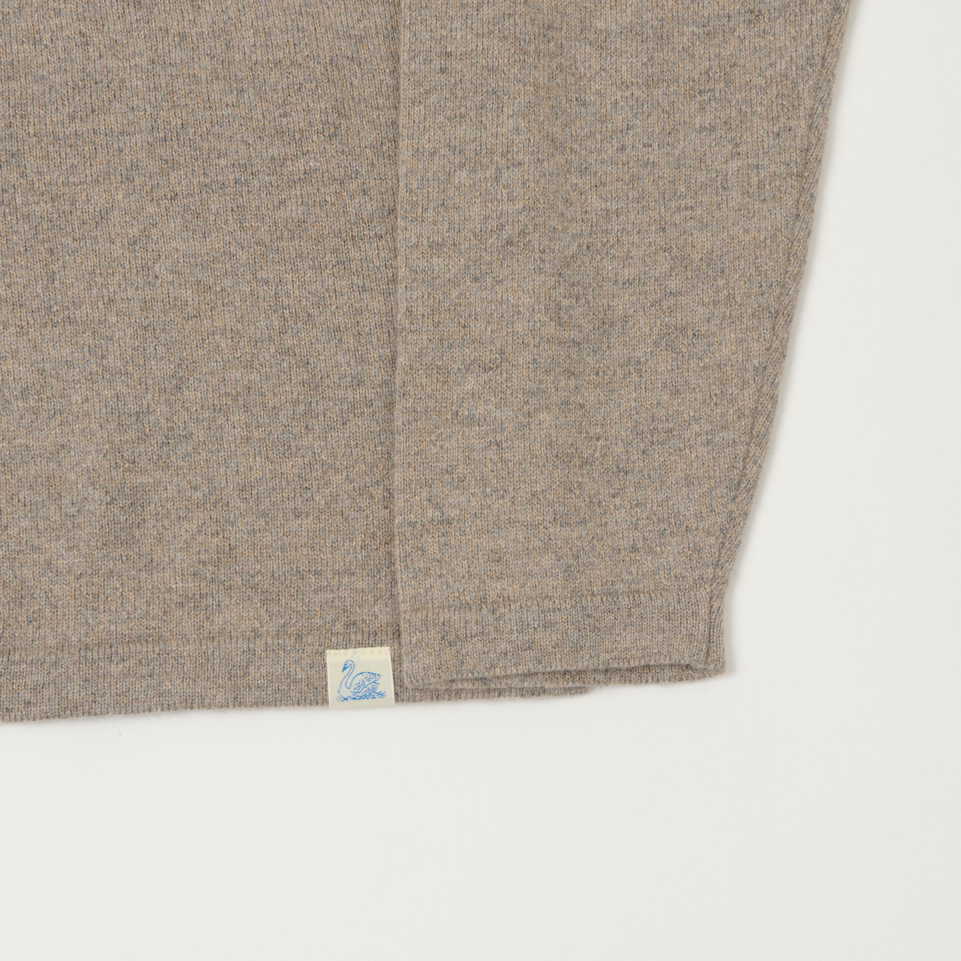 Merz b. Schwanen 'Good Basics' Merino Long Sleeve Shirt - Faded Grain