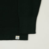 Merz b. Schwanen 'Good Basics' Merino Wool Quarter Zip Sweater - Bottle Green