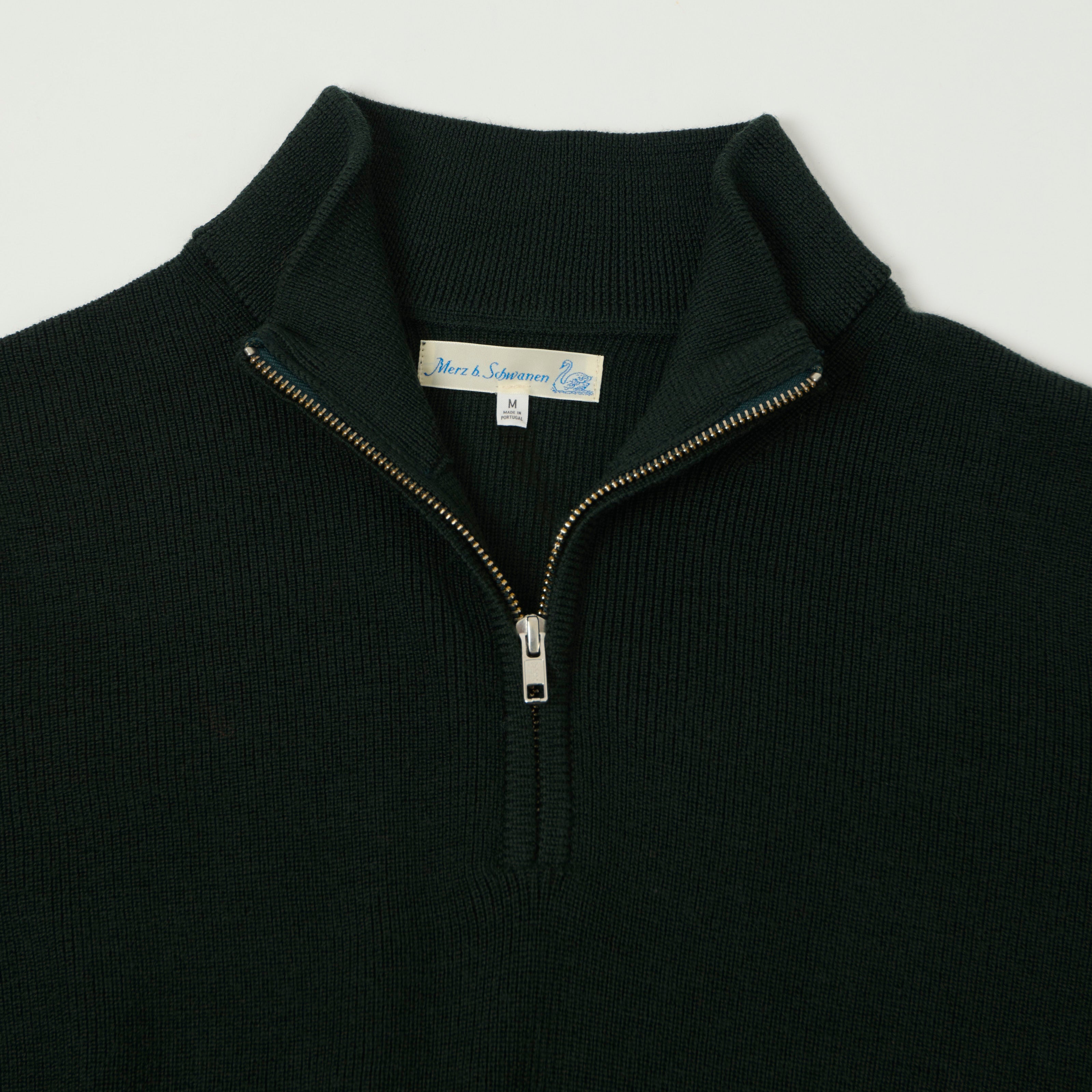 Merz b. Schwanen 'Good Basics' Merino Wool Quarter Zip Sweater