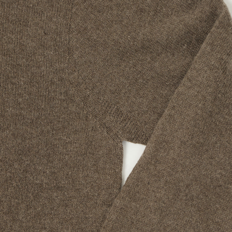 Merz b. Schwanen SKCN02 Merino Wool-Silk-Cashmere Sweater - Grain