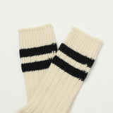 Merz b. Schwanen MW75 'Extra Fine' Merino Wool Sock - Nature/Black