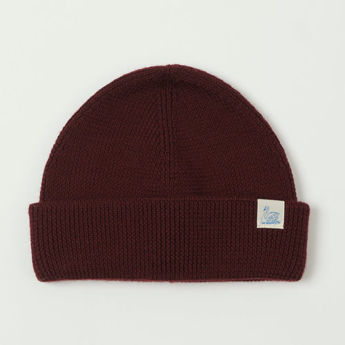 Merz b. Schwanen 'Good Basics' Classic Wool Beanie - Burgundy