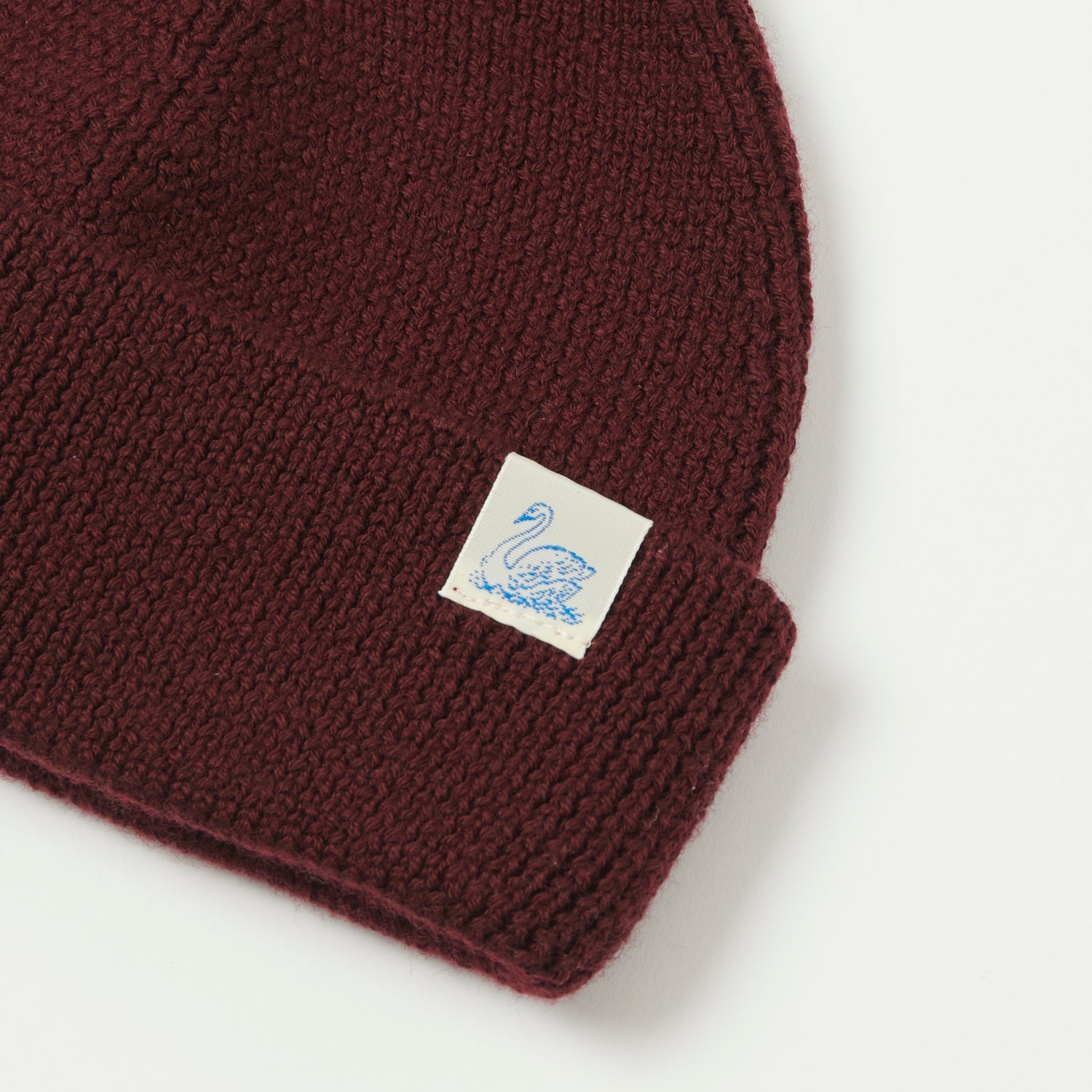 Merz b. Schwanen 'Good Basics' Classic Wool Beanie - Burgundy