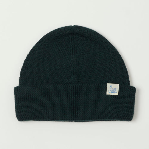 Merz b. Schwanen 'Good Basics' Classic Wool Beanie - Dark Teal