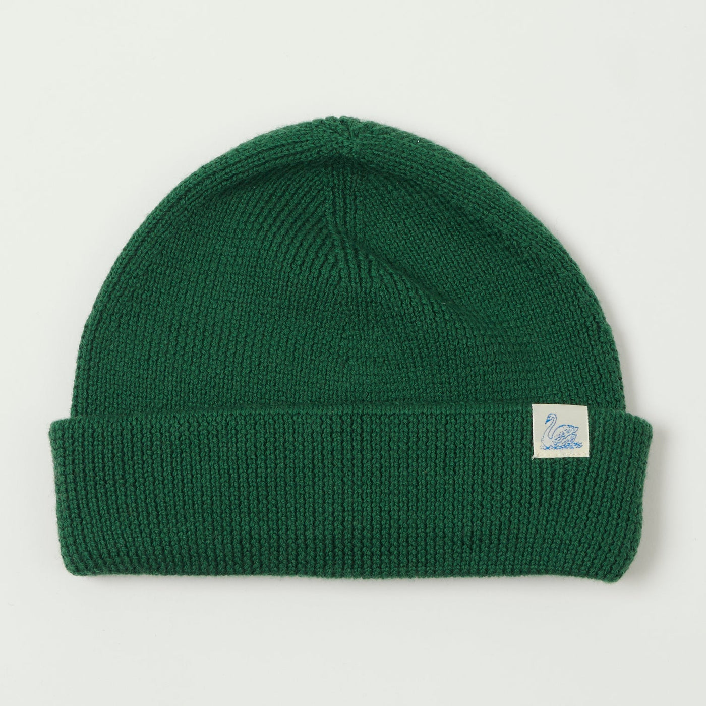 Merz b. Schwanen 'Good Basics' Classic Wool Beanie - Moss Green